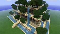 Beautiful minecraft build Plus Minecraft Kale, Minecraft Blueprint, Garden Minecraft, Villa Minecraft, Mobs Minecraft, Memes Minecraft, Construction Minecraft, Minecraft Garden, Minecraft Decoration