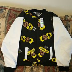 Trukfit Jacket For Boys Large 14/16 Yellow Graphic Print Outerwear For Streetwear, Casual Yellow Outerwear For School, Jacket For Boys, Jean Jackets, Kids Jacket, Black N Yellow, Jean Coat, Jean Jacket, Jackets & Coats