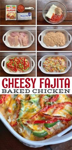 cheesey fajita baked chicken casserole recipe