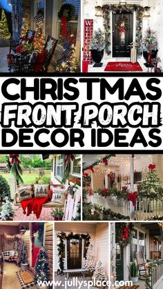 christmas front porch decor, christmas porch decor ideas, christmas porch decorations, christmas outdoor decor, christmas front porch ideas Christmas Front Porch Decorating Ideas Simple, Christmas Veranda Decorating, Country Christmas Outdoor Decor, Decorate Porch Pillars For Christmas, Front Porch Table Christmas Decor, Decorating Shutters For Christmas, Snowman Front Porch Decor, Christmas Porch Decor With Bench