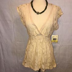 This Lace Topper Need A Camisole Or Tube Top Underneath. It Is All Lace And Is Nwt. Looks Cute With Jeans Or Jean Skirt Jean Skirt, Tube Top, Womens Tops, Lace, Women Shopping, Color