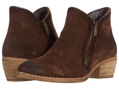 Eric Michael Dallas - Women's Boots : Brown : The Eric Michael Dallas bootie will be an instant fave. The soft leather uppers have a feature a zipper closure for easy on-and-off wear. Leather and textile lining and footbed. Man-made outsole. Made in Portugal. Measurements: Heel Height: 2 in Weight: 12 oz Shaft: 2 1 2 in Product measurements were taken using size 38 (US Women's 7.5-8), width M (B). Please note that measurements may vary by size. Weight of footwear is based on a single item, not a Leather Ankle Booties With Zipper, Leather Ankle Booties With Zipper Closure, Leather Booties With Zipper Closure And Round Toe, Winter Leather Booties With Zipper Closure, Casual Booties With Suede Lining For Fall, Casual Fall Booties With Suede Lining, Ankle Boots With Cushioned Footbed For Fall, Fall Slip-on Boots With Removable Insole, Casual Fall Booties With Zipper Closure