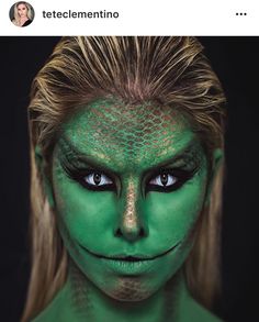 Dragon Makeup, Medusa Costume, Stage Makeup, Horror Movie Characters