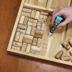 Wine Cork Trivet, Professional Strengths, Cork Trivet, Expanding Foam, Wine Cork Crafts, Cork Crafts, Super Glue, Wine Cork, Gel Color