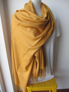 "Hello and thank you for stopping by at selectscarf 2020 - 2021 fall winter fashion trendy scarves pantone colors This price includes 1 pc scarf Listing picture shown Mustard Yellow color You could choose more than 1 pc pashmina during check out. You could choose quantity during checkout ♥ This shawl scarf made out of very soft cotton acrylic blend fabric, warm for cold winter and fall season. This is a great scarf for fall and winter! The weight of this pashmina is mediumweight, so it will defi 2023 Fall Winter Fashion, Scarf 2023, Trendy Scarves, Pashmina Wrap, Fall Winter Fashion, Color Trends Fashion, Yellow Scarf, Peacock Color, Scarf Women Fashion