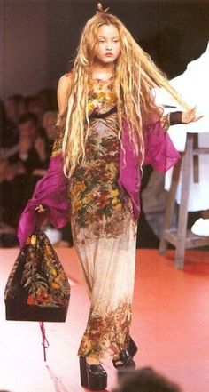 Jean Paul Gaultier S/S 1999 runway floral dress For Sale at 1stDibs New Jeans Hair, Jean Paul Gaultier Vintage, Harry Clarke, Vintage Jean Paul Gaultier, Fashion Ads, Devon Aoki, Armani Prive