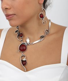 Ready to ship boho burgundy stone necklace and earri̇ngs jewelry set for women Red Bohemian Wire Wrapped Jewelry, Bohemian Red Wire Wrapped Jewelry, Elegant Handmade Burgundy Jewelry, Handmade Burgundy Jewelry For Parties, Bohemian Burgundy Beaded Jewelry, Brown Bohemian Jewelry For Party, Elegant Red Jewelry For Festivals, Bohemian Brown Jewelry For Parties, Adjustable Burgundy Jewelry For Party