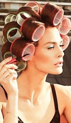 Hairstyles Rollers, Heated Hair Rollers, Hair Curlers Rollers, 50s Hairstyles, Heatless Hair, Heatless Hair Curlers