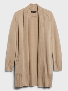 Cashmere Long Cardigan | Banana Republic Oatmeal Cardigan, Fall Winter Capsule Wardrobe, Slouchy Cardigan, Women Long Cardigan, Tan Cardigan, Warm Cardigan, Fall Capsule Wardrobe, Drape Cardigan, Cozy Cardigan