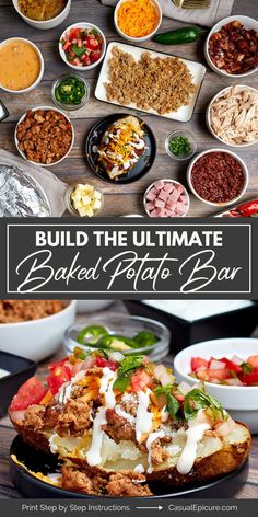 the ultimate baked potato bar is ready to be served in less than 30 minutes or less