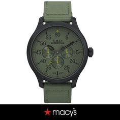 in stock Round Watch, Green Material, Pick Up, In Store, Buy Online, Free Shipping, Green