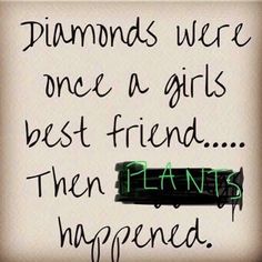 a sign that says diamonds were once a girls best friend then happened