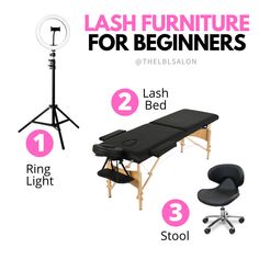 Lash Tech Inventory, Lash Extensions Room Setup, Lash Extensions Bed Set Up, Beginner Eyelash Tech, Things You Need To Start A Lash Business, Comfy Lash Bed, Lash Tech Schedule, Lash Set Up Station, How To Be A Lash Tech