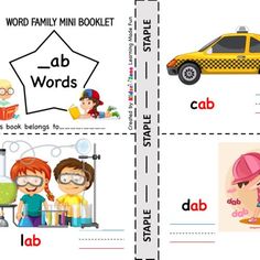 four different types of words that are used to describe the word abc, b, and c