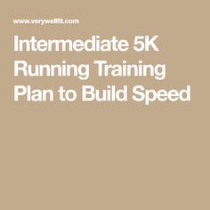 the text reads,'immediate 5k running training plan to build speed'in white