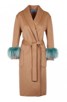 Available now at www.luxurynextseason.com  Please use 10LSS coupon code for $100 discount Prada Coat, Belted Wool Coat, Beige Wool Coat, Brown Wool Coat, Camel Wool Coat, Belted Wrap Coat, Wool Wrap Coat, Beige Coat, Perfect Coat