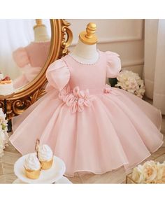 Get 10% off now! Buy cute pink toddler girls birthday party dress with bubble sleeves at cheap price online. Free stable shipping and pro custom service since 2009. Pink Easter Dress, Toddler Girl Birthday Party, Pink Dresses For Kids, Poofy Dress, Easter Dresses For Toddlers, Girls Birthday Party Dress, High Low Prom Dresses, Purple Prom Dress, Tea Length Wedding Dress