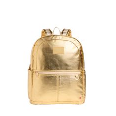 state bags kane kids large backpack metallic gold front view side angle click to zoom On-the-go Standard Backpack For Back To School, Versatile Leather Backpack For Back To School, Student Backpack For Back To School, Back To School Standard Backpack For Students, Back To School Student Backpack, School Backpack With Removable Pouch For Back To School, Functional Bag With Removable Pouch For Back To School, Everyday Backpack With Removable Pouch For Back To School, Functional Bags For Students Back To School