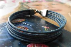 Delicate Leather Bracelet for Women, Bohemian Style. Custom Size Women's Leather Bracelet. Handmade, Blue, Distressed Leather Bracelet. - Etsy Adjustable Blue Leather Strap Bracelets, Adjustable Blue Leather Bracelet, Adjustable Blue Leather Bracelet For Everyday, Adjustable Blue Leather Strap Jewelry, Adjustable Blue Jewelry With Leather Strap, Leather Bracelet For Women, Leather Bracelets Women, Bracelet Handmade, Distressed Leather