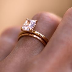 This 1.5mm Daylight Band is the perfect finishing touch for a classic look. Expertly crafted, this stacking ring or wedding band is perfect for minimalists who appreciate quality. With its elegance and sophistication, it's a timeless piece that you can wear for any occasion. Classic Yellow Gold Band With Single Diamond, Classic Stackable Jewelry For Promise Ring, Elegant Yellow Gold Band With Single Diamond, Modern 14k Gold Solitaire Wedding Ring, Rose Gold 14k Gold Stackable Rings With Single Diamond, 14k Rose Gold Stackable Rings With Single Diamond, Everyday Fine Jewelry Stackable Rings With Brilliant Cut, Everyday Vvs Clarity Stackable Rings, Everyday Timeless Stackable Diamond Ring