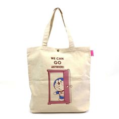 The Doraemon Door Tote Bag is a must-have for any Doraemon fan. Made from durable materials, it features a unique design of Doraemon entering his magic door. With spacious compartments and strong straps, this bag is perfect for carrying all your essentials while showcasing your love for the iconic character. - Approx. W33 x D8 x H39 cm- Canvas tote Daily Use Tote Satchel With Case Included, Daily Use Satchel Tote With Case Included, School Shoulder Bag With Case Included, Tote Bags With Case For Everyday Use, Everyday Tote Bag With Case Included, Eco-friendly Backpack For Daily Use, Eco-friendly School Bag With Adjustable Strap, Cute Doraemon, Eid Pics