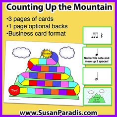 counting up the mountain game for kids