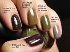 Earth Tone Nails, Curved Nails, Pretty Nail Polish, Super Cute Nails, Nails Colors, Glamorous Nails, Nails 2020, Uh Oh, Opi Nails