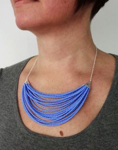 Statement layered necklace blue bib necklace dark powder blue multi stranded statement necklace for women Blue Multi-strand Spacer Beads, Multi-strand Blue Spacer Beads, Blue Multi-strand Beads For Jewelry Making, Multi-strand Blue Beads For Jewelry Making, Blue Multi-strand Necklace With Tiny Beads, Blue Multi-strand Beaded Chain, Blue Multi-strand Necklace With Spacer Beads, Blue Multi-strand Beaded Necklace, Blue Multi-strand Faceted Beads