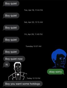 two texts that are in different languages on a cell phone with an image of the same person