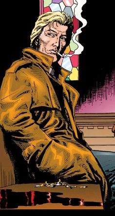 John Constantine in "Confessional." Hellblazer, vol. 7: Tainted Love. Writer Garth Ennis. Artist Steve Dillon. Hellblazer Comic, Steve Dillon, Tainted Love, Alan Moore, Comic Book Writer, Dc Comics Superheroes