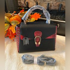 Brand New With Tag ! Never Been Used. Cross Body Handbag, Cross Body Handbags, Cross Body, Crossbody Bags, Black Red, Black And Red, Bag Lady, Brand New, Handbags