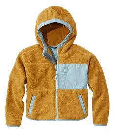 Kids' Alpine Fleece Jacket | Jackets & Vests at L.L.Bean Recycled Polyester Fleece Jacket For Fall Outdoor Activities, Cozy Fleece Jacket For Outdoor Activities, Fleece Jacket With Drawstring Hood For Outdoor Activities, Fall Outdoor Fleece Jacket In Recycled Polyester, Fall Outdoor Recycled Polyester Fleece Jacket, Fleece Jacket With Adjustable Hood For Fall Outdoor Activities, Recycled Polyester Fleece Jacket For Fall, Fleece Outerwear With Drawstring Hood For Outdoor, Comfortable Fleece Jacket For Fall Outdoor Activities