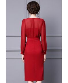 Get 10% off now! Buy classy long sleeved red sheath party dress at cheap price online. Free stable shipping and pro custom service since 2009. Elegant Red Long Sleeve Bodycon Dress, Elegant Formal Bodycon Dress With Sheer Sleeves, Elegant Long Sleeve Red Bodycon Dress, Red Long Sleeve Elegant Bodycon Dress, Long Sleeve Solid Color Cocktail Bodycon Dress, Cocktail Long Sleeve Bodycon Dress, Red Long Sleeve Bodycon Holiday Dress, Red Long Sleeve Holiday Bodycon Dress, Red Long Sleeve Bodycon Dress For Holidays