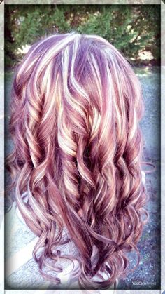 Red To Blonde Hair, Purple Highlights Blonde Hair, Diy Hair Dye, Light Purple Hair, Highlight Ideas, Perfect Hair Color, Highlights Blonde, Color Highlights