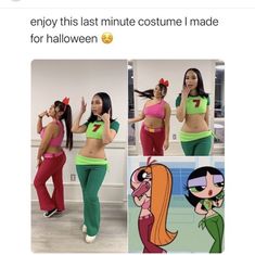 Last Minute Costume, Duo Halloween Costumes, Last Minute Costumes, Puff Girl, Cute Costumes, Really Cute Outfits, Love Makeup, Powerpuff Girls, Cute Fits