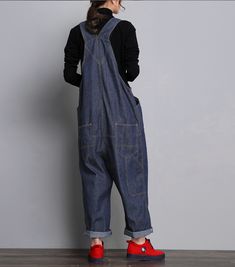 Denim Casual Spring Denim Overall Women Jumpsuits Spring Denim, Pants Loose, Women Pants, Loose Style, Denim Cotton, Denim Details, Organic Cotton Fabric, Denim Overalls, Casual Denim