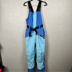 Nike Acg Storm Fit Vtg Bibs Snow Ski Pants Nylon Bib Overalls Layer 3 Medium All Snaps, Zippers, Clasps And Hook/Loop Work Great. Small Stain At Seat Of Pants (Pictured). Minor Faded Staining On Pant Leg As Well. Functional Blue Nylon Pants, Functional Blue Bottoms For Outdoor, Blue Cargo Pants For Outdoor Activities, Blue Parachute Pants With Pockets For Outdoor, Blue Winter Sports Pants, Blue Pants For Winter Sports, Blue Sports Parachute Pants With Pockets, Blue Parachute Sports Pants With Pockets, Blue Parachute Pants With Pockets For Sports