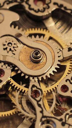 the gears of an old pocket watch