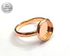 Product Details :- Thick Bezel Rose Gold Plated Ring Bezel Setting Cup For Round Gemstone Back Side :- Close Shape - Round Material :- Only Pure 925 Sterling Silver Shipping :- . * Delivery by normal courier will take 15-25 days * If any buyer need items more fast, Then message me for EXPRESS DELIVERY. Rose Gold Rings With Bezel Setting, Adjustable Round Crystal Ring With Bezel Setting, Ring Bezel, Moon Ring, Citrine Stone, Ring Setting, Round Rings, Gold Plated Rings, Gemstone Ring