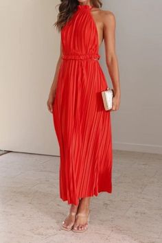 New style fashionable fresh off-shoulder halterneck strappy personalized backless long dress Red clothes dress dresses long sleeve dresses maxi dress Backless Long Dress, New Style, Pastel Pink, Spring Summer Fashion, Simple Design, Simple Designs, Long Dress, Off Shoulder, Summer Fashion