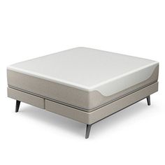 an image of a mattress with no sheets on it