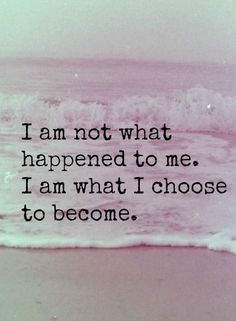 an image with the words i am not what happened to me