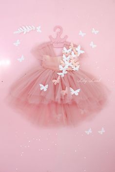 Fairy Birthday Dress For Baby Girl, First Birthday Fairy Dress With Tulle And Ruffles, Butterfly Tutu Birthday Outfits, First Birthday Tulle Fairy Dress With Ruffles, Butterfly Dress For Baby Girl, Fairy Princess Costume, White Baby Dress, Baby Birthday Dress, Baby Girl Birthday Dress