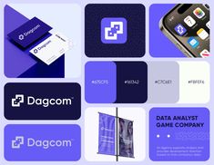 the logos and business cards for dagom