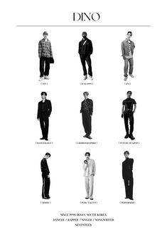 an advertisement for mark lee's clothing line, featuring men in black and white