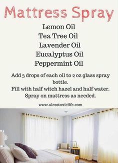 Mattress Spray, Yl Oils, Essential Oil Blends Recipes, Essential Oil Diffuser Blends