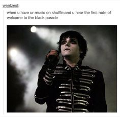 a poster with the caption gerard way