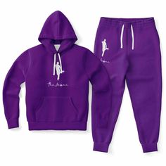 If you're a fan of The Big Lebowski, you won't want to miss out on this cozy and stylish Jesus Quintana hoodie and joggers set. Made with high-quality materials, this set is designed for ultimate comfort and style. This set features a unique design featuring the iconic bowler Jesus Quintana that's perfect for lounging or working out. Whether you're curling up on the couch or hitting the town, this set is sure to turn heads and start conversations. Don't miss out on this must-have addition to you Cotton Jogging Hoodie, Cotton Hoodie For Jogging, Cotton Athleisure Hoodie For Coming Home, Winter Jogging Activewear With Crew Neck, Winter Athleisure Tracksuit For Coming Home, Purple Joggers, Hoodie And Joggers, Big Lebowski, Joggers Set