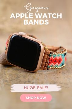 🌺🌸Boho Braided Apple Watch Bands for Women Fashion 2024. Refresh your iwatch with our unique boho apple watch bands, handcrafted with natural cotton All at 50% OFF. Make a fashion statement with these stylish apple watch straps. Our bands for apple watches are unique and special. 38mm/44mm. Dress up your tech with these unique accessories. Moon Dance Charms offers unique natural stone handcrafted jewelry, and boho bracelets. Visit our website for more> Brown Adjustable Apple Watch Band, Adjustable Brown Apple Watch Band, Casual Brown Adjustable Apple Watch Band, Casual Adjustable Brown Apple Watch Band, Bohemian Multicolor Adjustable Apple Watch Band, Trendy Handmade Adjustable Watch Band, Brown Handmade Adjustable Watch Band, Handmade Adjustable Brown Watch Band, Adjustable Handmade Brown Watch Bands