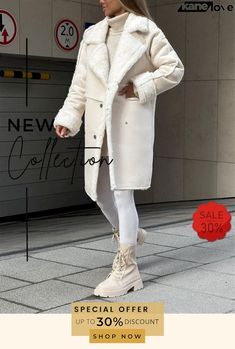 Versatile Faux Suede Cozy Plush Coats for Women Casual Beige Fur Coat With Faux Fur Trim, Chic Beige Fur Coat For Winter, Casual Cream Fur Coat For Fall, Plush Coat, Elevate Your Style, Faux Suede, Your Style, Coats For Women, For Women